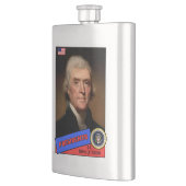 Thomas Jefferson Baseball Card Flachmann (Links)