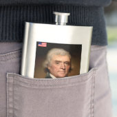Thomas Jefferson Baseball Card Flachmann (Beispiel)