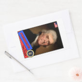 Thomas Jefferson Baseball Card Rechteckiger Aufkleber (Umschlag)