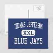 Thomas Jefferson Blue Jay Middle Eugene Postkarte (Vorne/Hinten)