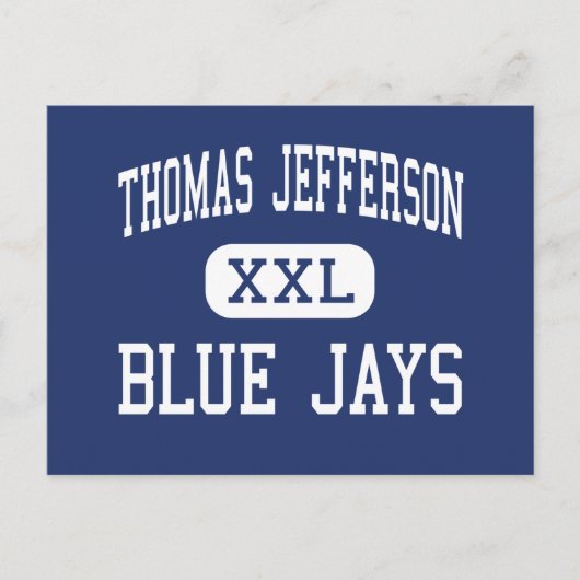 Thomas Jefferson Blue Jay Middle Eugene Postkarte (Vorderseite)