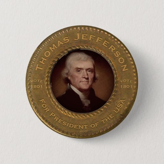 Thomas Jefferson Campaign Button (Vorderseite)