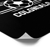 Thomas Jefferson Colonials Soccer Byll 2025 Poster (Ecke)