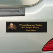 Thomas Jefferson Dangerous Freedom Autoaufkleber (Auf Auto)