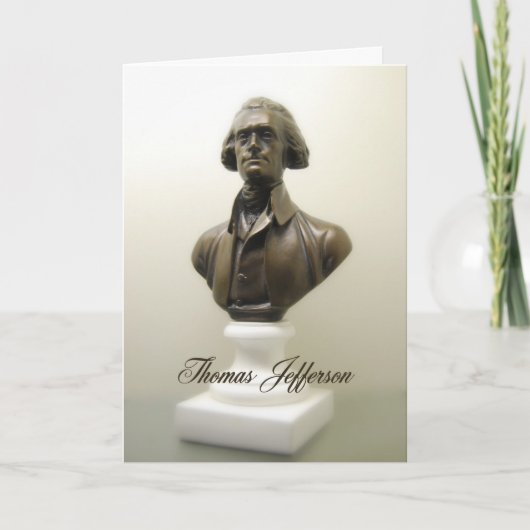 Thomas Jefferson Declaration of Independence Card Karte (Vorderseite)
