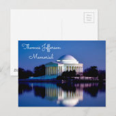 Thomas-Jefferson-Denkmal Postkarte (Vorne/Hinten)