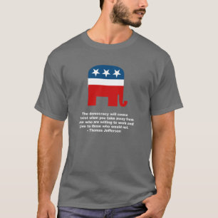 Thomas Jefferson - die Demokratie hört zum exi au T-Shirt