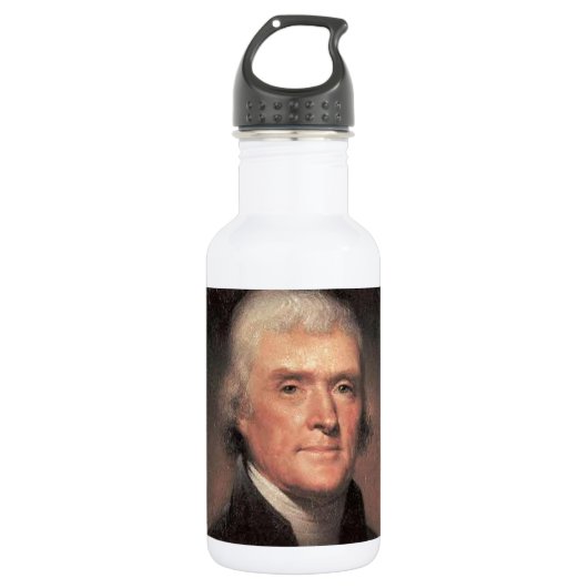 Thomas Jefferson Edelstahlflasche (Vorderseite)