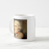 Thomas Jefferson "Ehrlichkeit" Weisheitszitate Ges Kaffeetasse (Vorderseite Links)