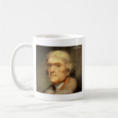 Thomas Jefferson "Ehrlichkeit" Weisheitszitate Ges Kaffeetasse (Links)