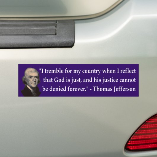 Thomas Jefferson erzittert Autoaufkleber (Auf Auto)