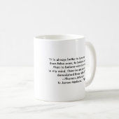 Thomas Jefferson - Es ist immer besser Kaffeetasse (VorderseiteRechts)