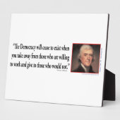 Thomas Jefferson Fotoplatte (Seite)