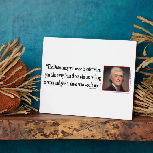 Thomas Jefferson Fotoplatte (Seite)