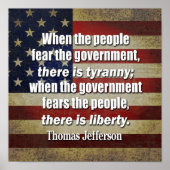 Thomas Jefferson: Freiheit gegen Tyrannei Poster (Vorne)