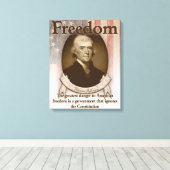 Thomas Jefferson - Freiheit Leinwanddruck (Insitu (Holzboden))