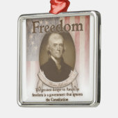 Thomas Jefferson - Freiheit Ornament Aus Metall (Links)