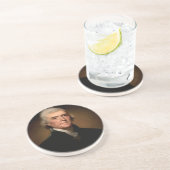 Thomas Jefferson Getränkeuntersetzer (Seite)