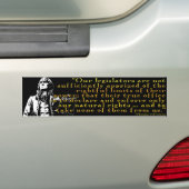 Thomas Jefferson"Grenzen auf Power" Autoaufkleber (Auf Auto)