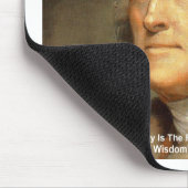 Thomas Jefferson "Honesty Wisdom Quote Geschenke Mousepad (Ecke)