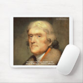 Thomas Jefferson "Honesty Wisdom Quote Geschenke Mousepad (Mit Mouse)