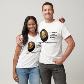 Thomas Jefferson I kann nicht ohne Bücher leben T-Shirt (Unisex)