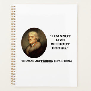 Thomas Jefferson Ich kann nicht ohne Buchziffer le Planer