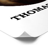 Thomas Jefferson Ich kann nicht ohne Buchziffer le Poster (Ecke)