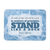 Thomas Jefferson Inspirational Zitat "Grundsatz" Magnet (Horizontal)