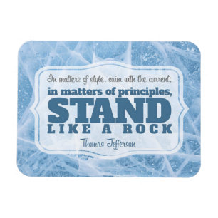 Thomas Jefferson Inspirational Zitat "Grundsatz" Magnet