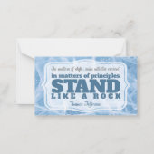 Thomas Jefferson Inspirational Zitat "Grundsatz" Mitteilungskarte (Vorderseite)