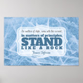 Thomas Jefferson Inspirational Zitat "Grundsatz" Poster (Vorne)