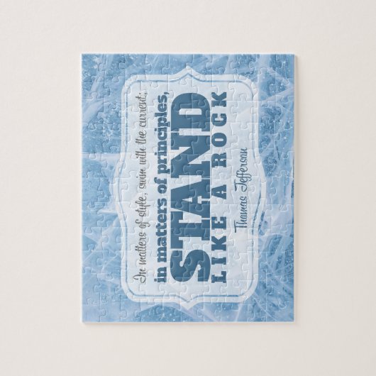Thomas Jefferson Inspirational Zitat "Grundsatz" Puzzle (Vertikal)