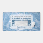 Thomas Jefferson Inspirational Zitat "Grundsatz" Schreibtischunterlage (Tastatur & Maus)