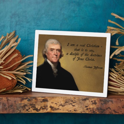 Thomas Jefferson Jesus Christ Fotoplatte (Seite)