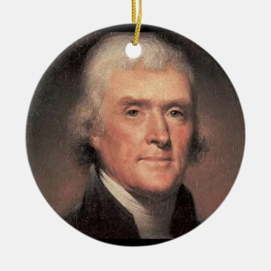 Thomas Jefferson Keramik Ornament (Vorne)