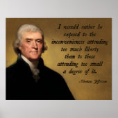 Thomas Jefferson Liberty Poster (Vorne)