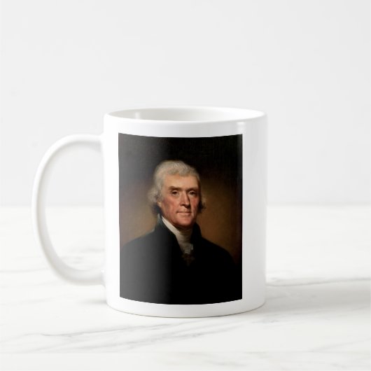 Thomas Jefferson Liberty Quote Coffee Tasse (Links)