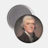 Thomas Jefferson Magnet (Vorderseite/Rückseite)