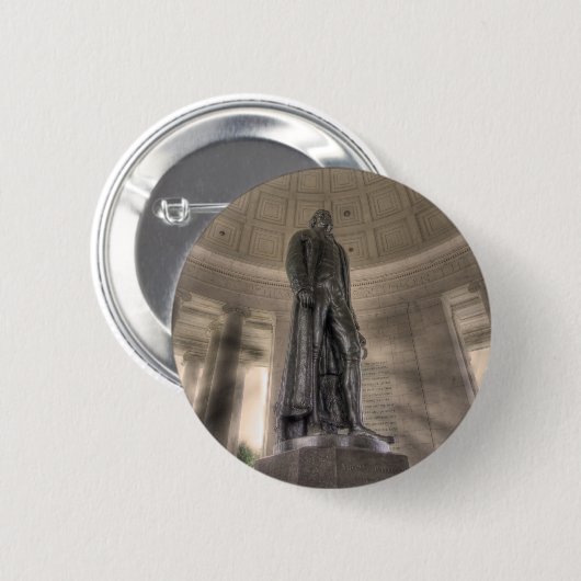 Thomas Jefferson Memorial Bronze Statue Button (Vorne & Hinten)