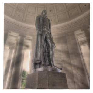 Thomas Jefferson Memorial Bronze Statue Fliese