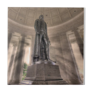 Thomas Jefferson Memorial Bronze Statue Fliese
