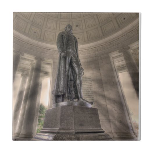 Thomas Jefferson Memorial Bronze Statue Fliese (Vorderseite)