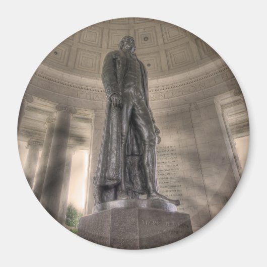 Thomas Jefferson Memorial Bronze Statue Magnet (Vorne)