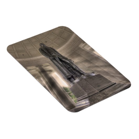 Thomas Jefferson Memorial Bronze Statue Magnet (Rechte Seite)