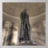 Thomas Jefferson Memorial Bronze Statue Poster (Vorne)