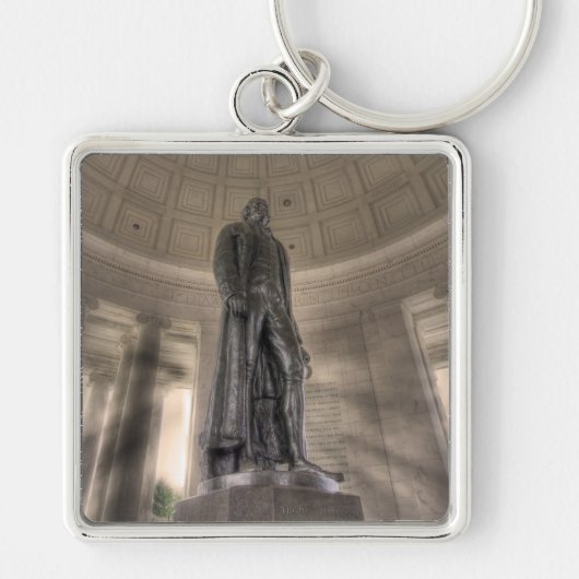 Thomas Jefferson Memorial Bronze Statue Schlüsselanhänger (Vorne)