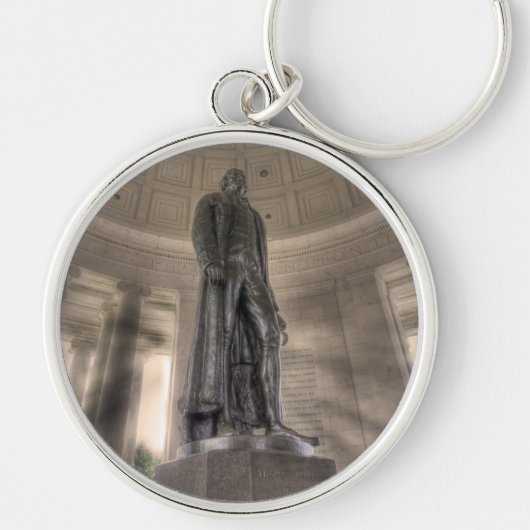 Thomas Jefferson Memorial Bronze Statue Schlüsselanhänger (Vorne)