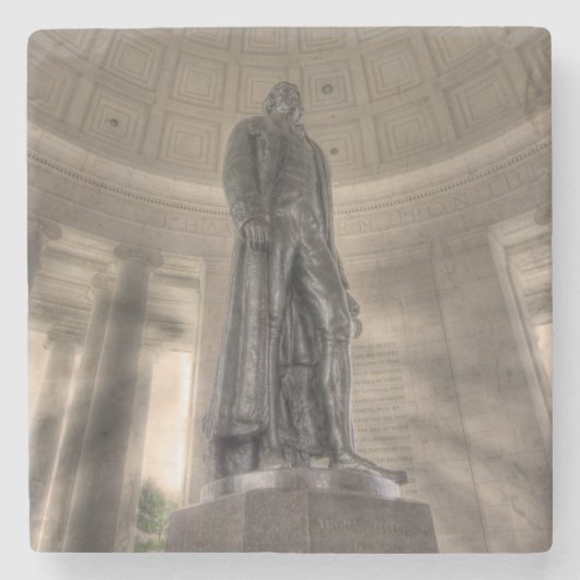 Thomas Jefferson Memorial Bronze Statue Steinuntersetzer (Vorderseite)