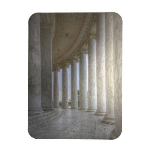 Thomas Jefferson Memorial Circular Colonnade Magnet (Vertikal)
